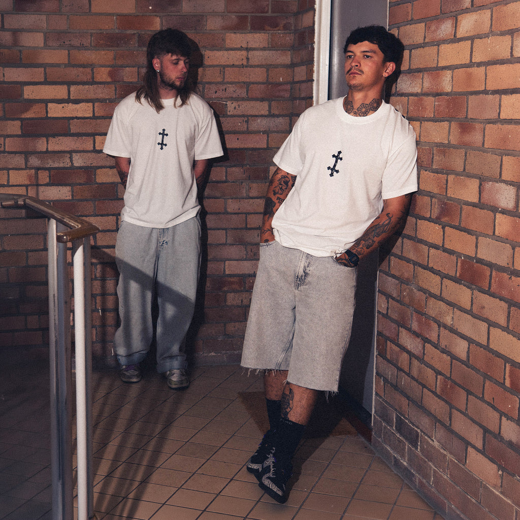 Carbon Cross Logo [White]